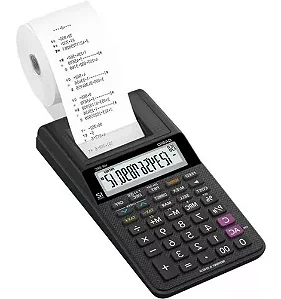 CALCULADORA FITA CASIO HR-8RC PRETA