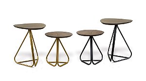 Mesa de Apoio Holden - tampo redondo