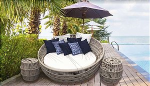 Chaise redonda corda náutica Savona