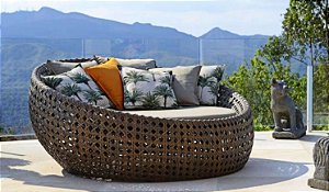 Chaise redonda em fibra Savona