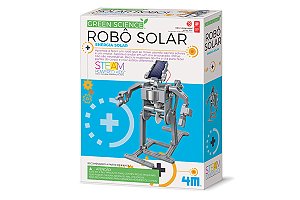 Robô Movido a Luz Solar - Brinquedo Educativo Experimento Científico e Robótica - 4M