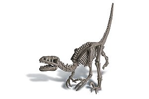 Kit de Escavação Velociraptor - Escavação de Fósseis e Esqueleto - 4M