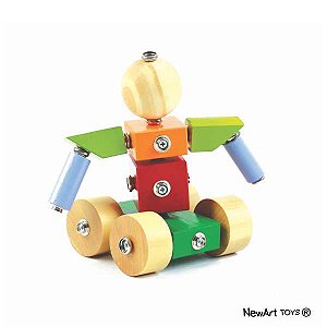 Coleção Click Formas Brinquedos de Encaixar em Madeira Mod. 02 - Newart