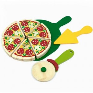 Coleção Comidinhas em Madeira Kit Pizza - Newart