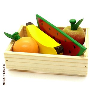 Coleção Comidinhas em Madeira Kit Frutinhas Sem Corte - Newart