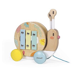Caracol Musical Montável para Passear com Rodinhas – Janod