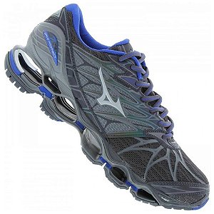 mizuno cinza e azul