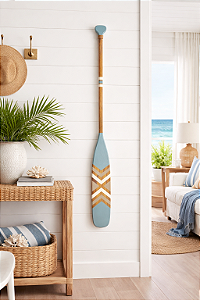 Remo Decorativo Azul Pastel 100 cm Decoração Náutica Praia