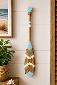 Remo Decorativo Azul Pastel 55 cm Decoração Náutica Praia