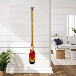 Remo Decorativo Canadense Ponta Preta 100 cm Decoração de Parede em madeira para Casa de Praia e Náutica