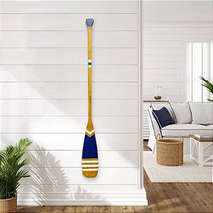 Remo Decorativo Azul Marinho com listras 100 cm Decoração Náutica Praia
