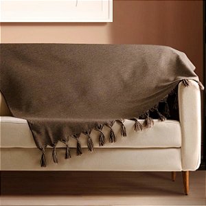 Manta para Sofá Lisa Jacquard Premium Marrom