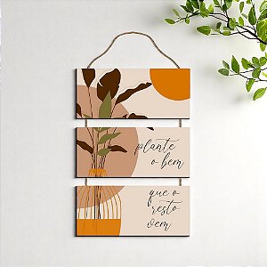 Placa Decorativa - Plante o Bem