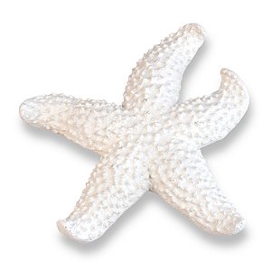 Estrela Decorativa De Mesa Branca em Resina 16 Cm