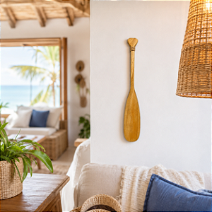 Remo Decorativo de Parede 55 cm em Madeira