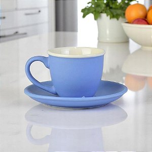 Conjunto Xícara com Pires Azul