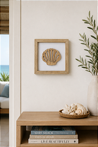 Quadro Concha Decoração Náutica de Parede