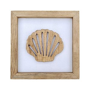 Quadro Concha Decoração Náutica de Parede