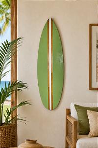 Prancha Náutica Verde 100cm Decoração de Parede em Madeira