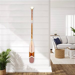 Remo Decorativo Ponta Marrom 130 cm Decoração Náutica Praia