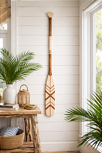 Remo Decorativo Indian Bege 100 cm Decoração de Parede Náutica