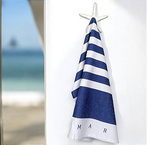 Cabideiro Estrela Branca em Madeira Decoração Náutica Praia