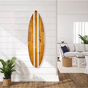 Prancha Náutica Madeira e Branco 100cm Decoração de Praia
