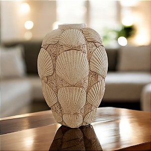 Vaso Texturizado Conchas 23x15x15