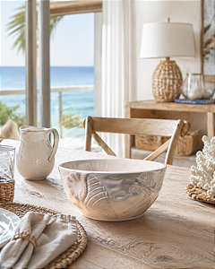 Saladeira Náutica Branca em Melamina 12x25 cm