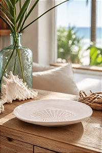 Prato Náutico Branco em Melamina 2,5x22 cm