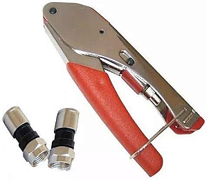 Alicate De Compressão Crimpar Cabo Coaxial Rg6 Rg59