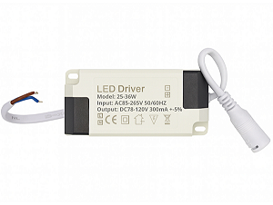 Driver Led Reator Fonte Para Plafon  25w a 36w (36w) Bivolt