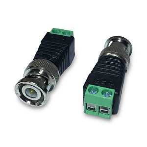 100 Conector Bnc Macho Com Borne Para Câmeras Cftv