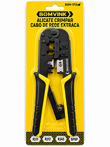 Alicate De Crimpar Cabo De Rede Rj45 Rj11 Rj12 C/ Catraca