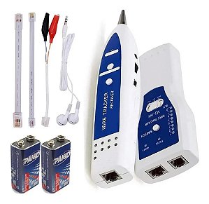 Kit Localizador Rastreador Testador De Linha E Cabos De Rede