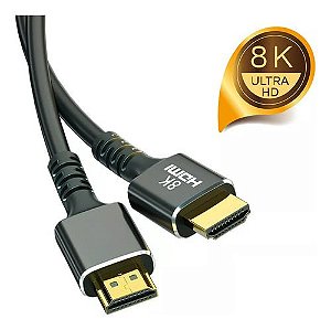 Cabo Hdmi 2m 8k 60hz Ultra Hd Gold 2.1 E 4k 120hz 2 Metros