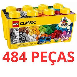 Kit Lego Classic 10696 Cx Media De Pecas Criativas 484 Pecas