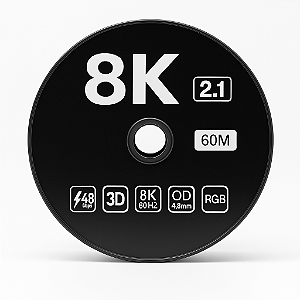 Cabo Hdmi Fibra Óptica 2.1v 60mhz 3d 48gbps 8k 60 Metros 19p