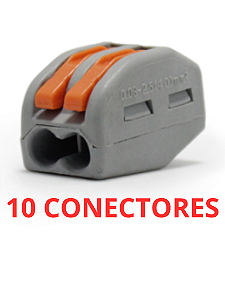 10 Conector Emenda Isolante Derivação Sem Solda 2 Vias