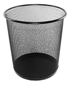 Lixeira Escritório Cesto Lixo Grande Tela Metal Aramado 34cm