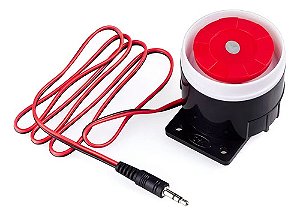 Sirene 5-12v 5w P/ Alarme Carro Moto Van Caminhão Ré Empresa