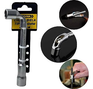 Chave Biela Tipo L De 14mm Vazada Com Furo Passante