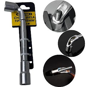 Chave Biela Tipo L De 15mm Vazada Com Furo Passante
