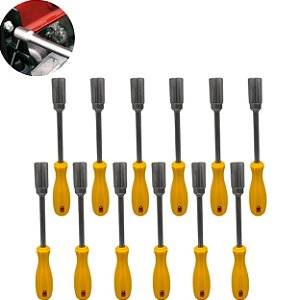 Kit De Chaves Canhão Vazada 6mm Até 19mm 26cm Antiderrapante