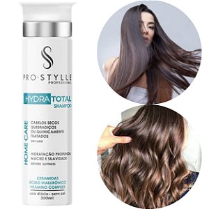 Shampoo Home Care Hydra Total Pro Stylle 300ml Cabelos Secos