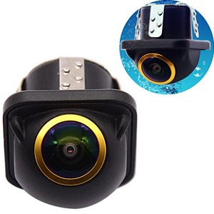 Mini Camera Frontal Tartaruga 1080p 12v 180° Visão Noturna