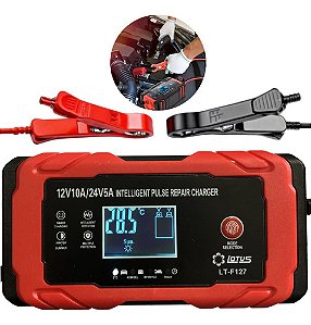 Carregador De Bateria Automotiva 12v 10a - 24v 5a Multiuso