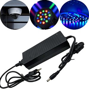 Fonte De Alimentação Universal 12v 10a 120w Real Bivolt 120w