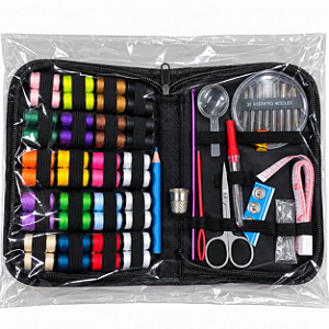 Conjunto De Costura Profissional Completo 97 Peças C/ Estojo