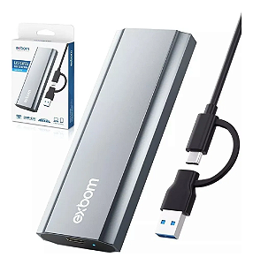 Case Para Ssd Nvme M.2 2280 Pcie M-key Usb Tipo-c E Usb 3.1